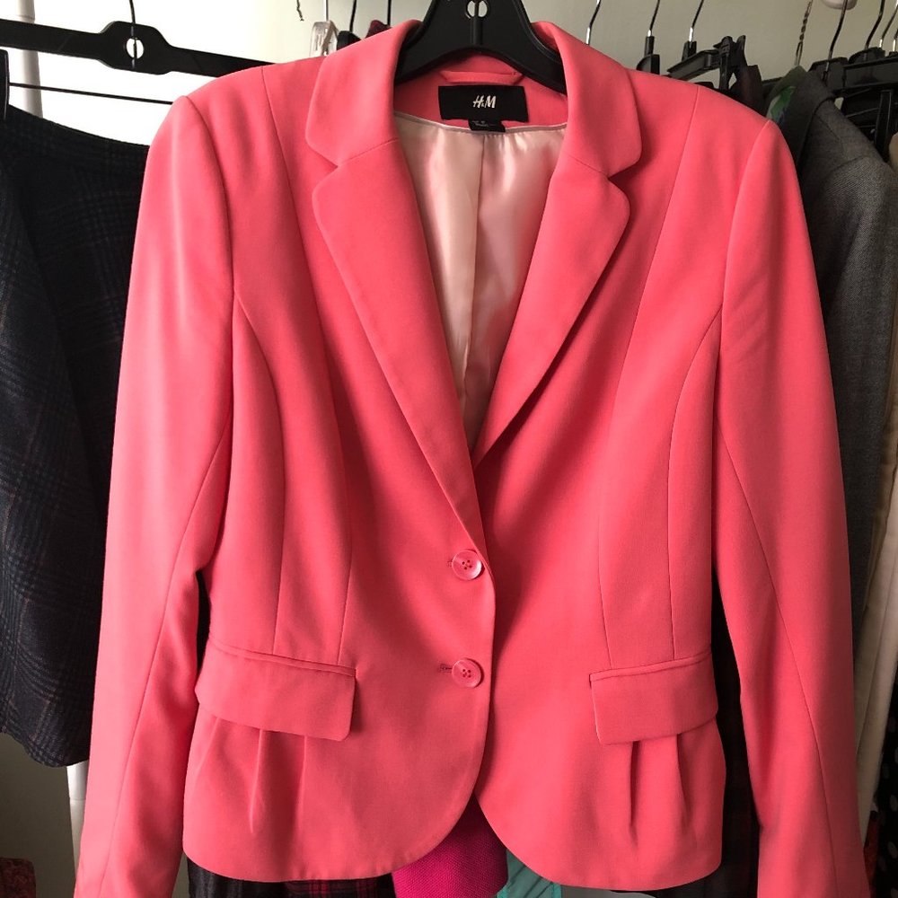H&M Coral Blazer